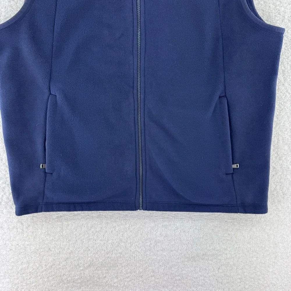 Polo Ralph Lauren Fleece Full Zip Vest Mens Large Navy Blue